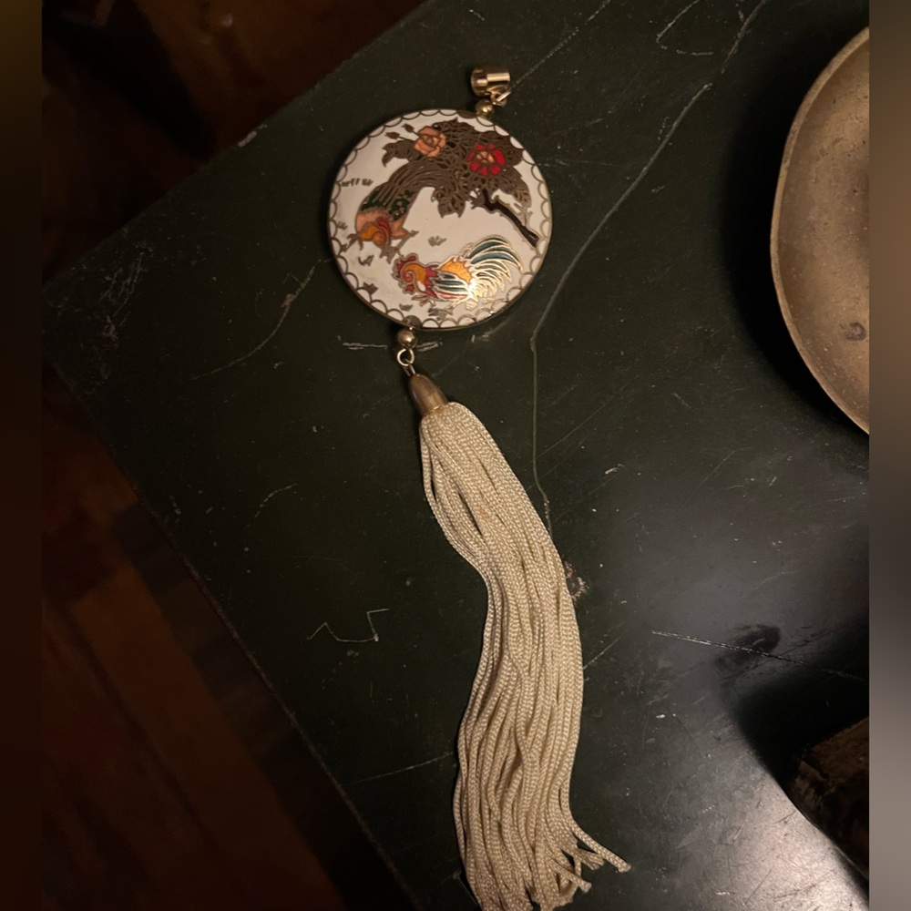 Vintage Enamel Pendant